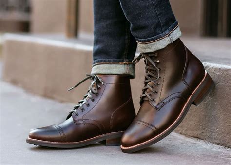Thursday Boots’ President design is pretty much the Captain without a cap-toe. This plain-toe boot is as versatile as the Captains. Similar to the Captain it has a sleek silhouette while retaining a work boot aesthetic. It’s less rugged than say a Wolverine 1000 Mile, and thus makes it more versatile and appropriate for smart casual outfits.